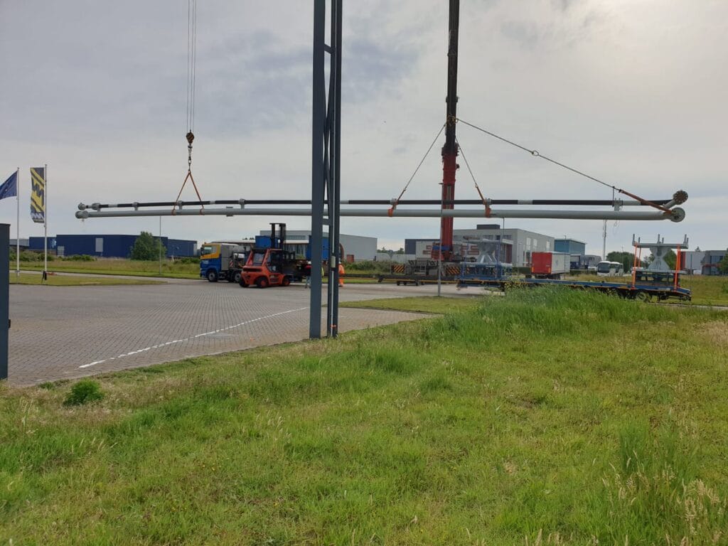 48 meter pijp, bedoeld voor een booreiland